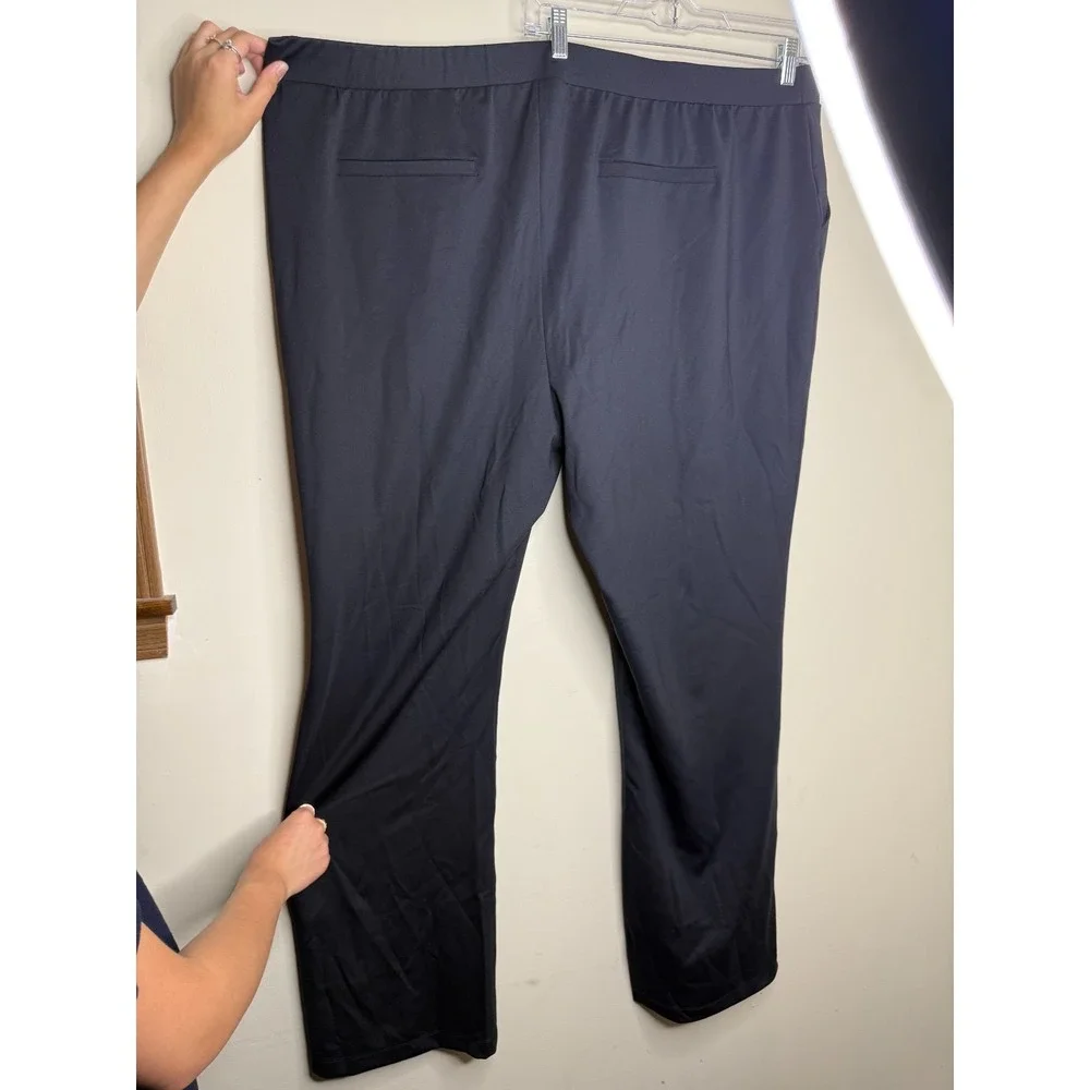 ISAAC MIZRAHI LIVE! NEW Pull On Stretch Pintuck Black Size 3XT #57M - Picture 6 of 8